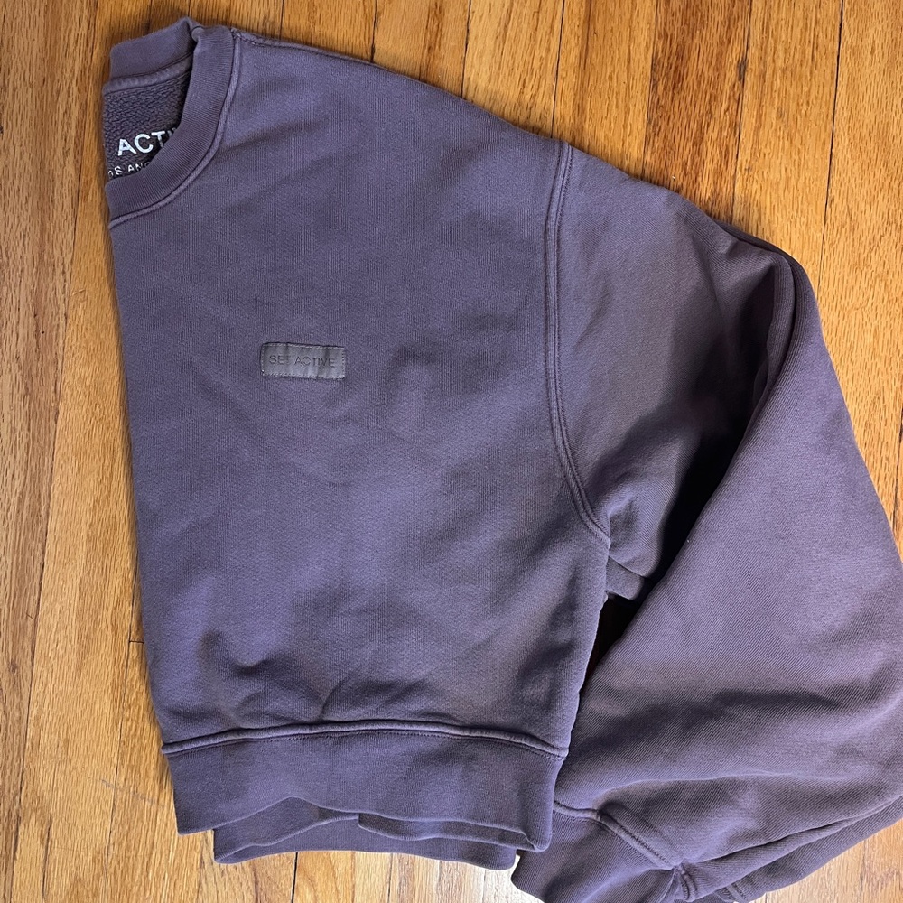 SET Active Cropped Crewneck